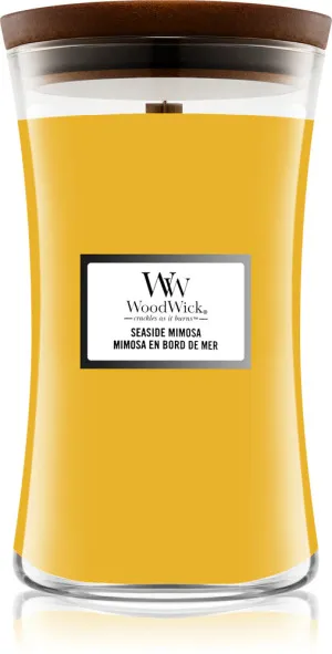 Bougie parfumée WoodWick Seaside Mimosa avec mèche en bois 609,5 g