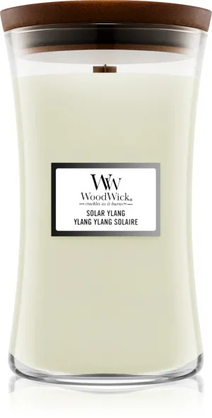 Bougie parfumée WoodWick Solar Ylang avec mèche en bois 609,5 g