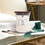 Bougie parfumée WoodWick Vanilla Bean avec mèche en bois 275 g