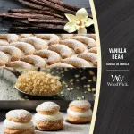 Bougie parfumée WoodWick Vanilla Bean avec mèche en bois 275 g