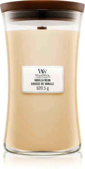 Bougie parfumée WoodWick Vanilla Bean avec mèche en bois 609,5 g