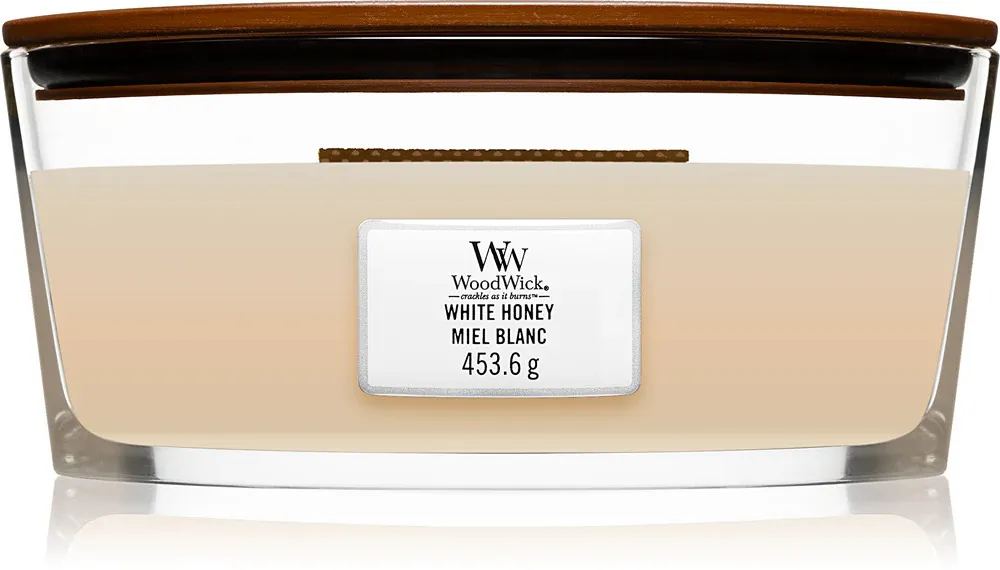 Bougie parfumée WoodWick White Honey 453,6 g