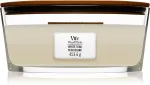 Bougie parfumée WoodWick White Teak avec mèche en bois 453,6 g