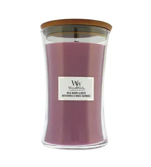 Bougie parfumée WoodWick Wild Berry & Beets avec mèche en bois 609,5 g