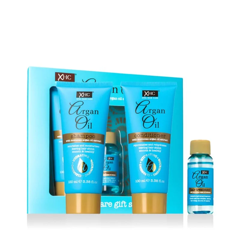 Coffret cadeau Argan Oil Shampooing 100 ml + Après-shampooing 100 ml + Sérum capillaire 30 ml