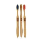 Oral Care Brosse à dents en bambou souple 3 pièces