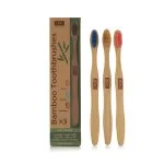 Oral Care Brosse à dents en bambou souple 3 pièces