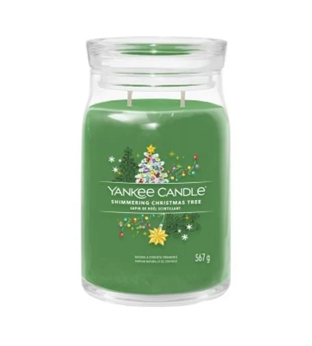 Shimmering Christmas Tree bougie signature grand format 567 g