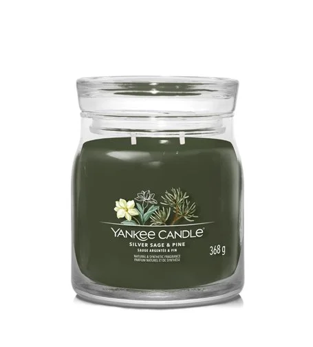 Silver Sage & Pine bougie signature moyenne 368 g