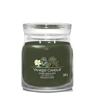 Yankee Candle Silver Sage & Pine bougie signature moyenne 368 g