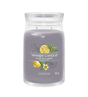 Yankee Candle Black Tea & Lemon grande bougie Signature 567 g