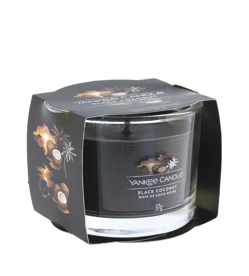 Black Coconut bougie votive en verre 37 g