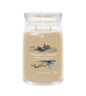 Bougie Yankee Candle Amber & Sandalwood Signature grande 567 g