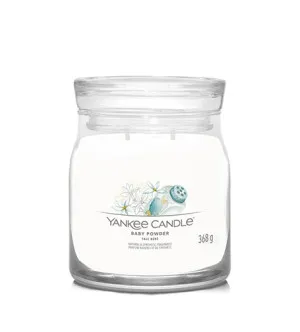 Bougie signature Yankee Candle Baby Powder moyenne 368 g