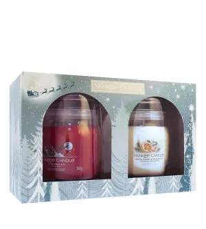 Yankee Candle Bright Lights coffret cadeau signature bougie moyenne 2 x 368 g