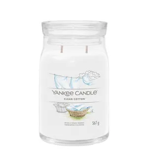 Bougie signature Yankee Candle Clean Cotton grande 567 g