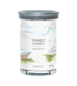 Yankee Candle Clean Cotton signature tumbler grand 567 g