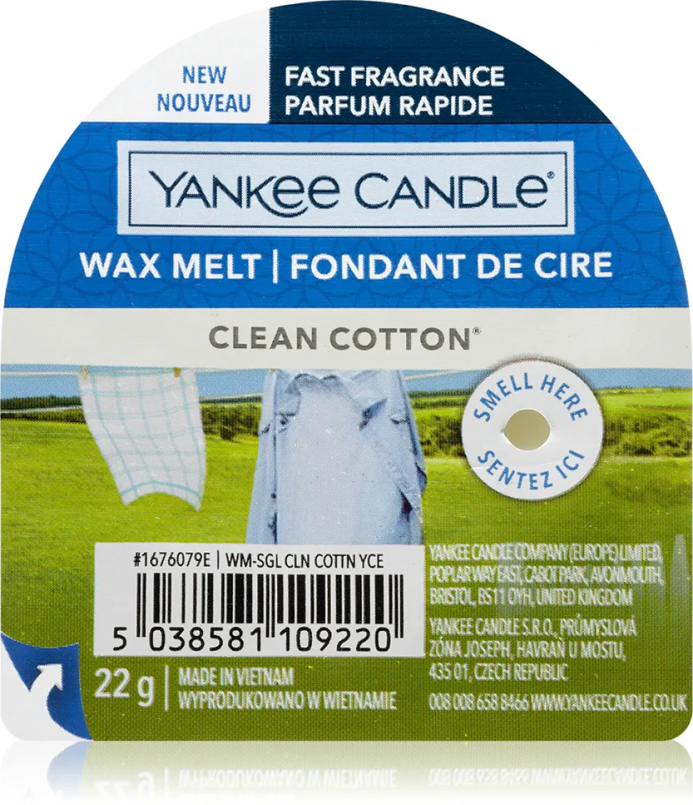 Clean Cotton cire parfumée 22 g