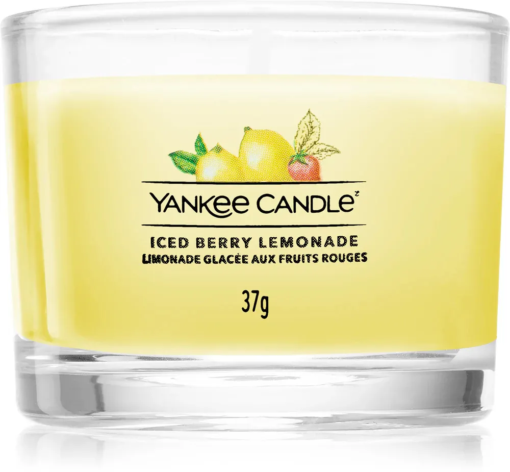 Bougie votive en verre Yankee Candle Iced Berry Lemonade 37 g