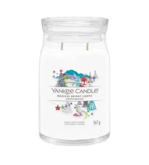 Bougie signature Yankee Candle Magical Bright Lights grand format 567 g