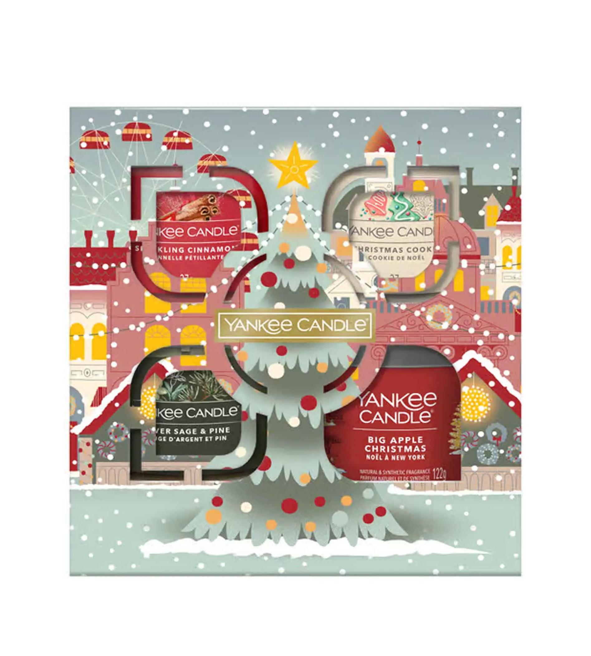 Passport to the Holidays coffret cadeau tumbler petit 122 g + bougie votive 3x37 g Tumbler malý 122 g + votivní svíčka 3×37 g