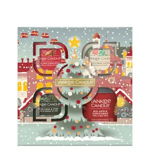 Yankee Candle Passport to the Holidays coffret cadeau tumbler petit 122 g + bougie votive 3x37 g