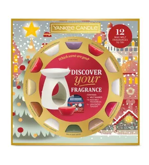 Yankee Candle Passport to the Holidays coffret cadeau lampe aromatique + cire parfumée 12x22 g