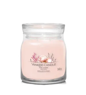 Bougie signature Yankee Candle Pink Sands moyenne 368 g