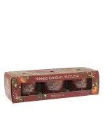 Red Apple Wreath bougie votive en verre 3 x 37 g 3x37 g