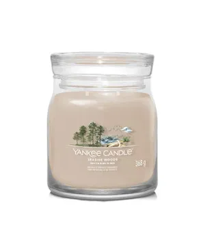 Bougie signature Yankee Candle Seaside Woods moyenne 368 g