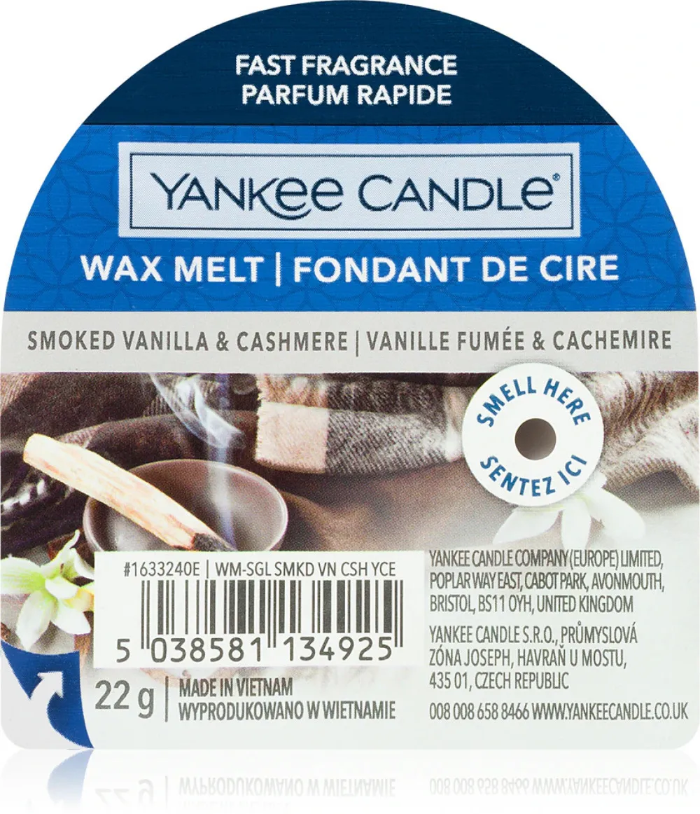 Smoked Vanilla & Cashmere cire parfumée 22 g