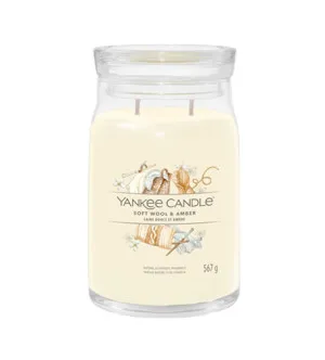 Yankee Candle Soft Wool & Amber bougie signature grande 567 g