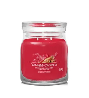 Bougie signature moyenne Yankee Candle Sparkling Cinnamon 368 g
