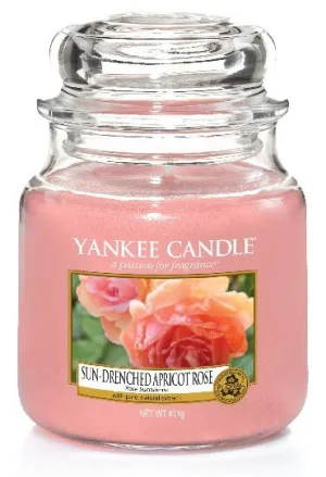 Bougie parfumée Yankee Candle Sun-Drenched Apricot Rose 411 g