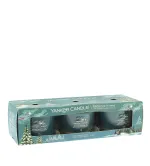 Bougie votive en verre Yankee Candle Winter Night Stars 3 x 37 g 3x37 g