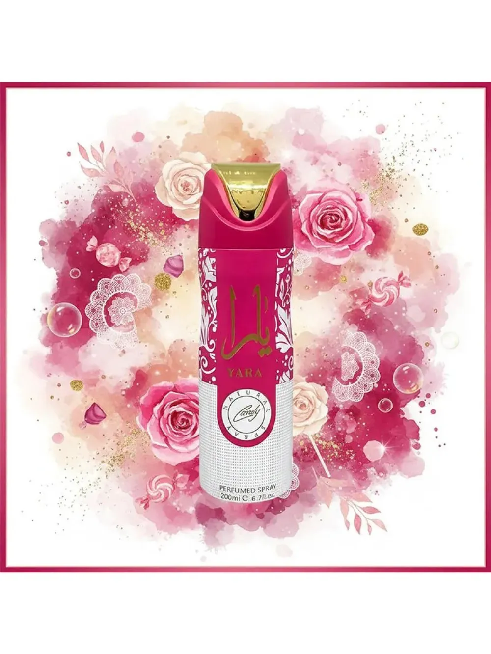 Yara Candy Déodorant en spray pour femme 200 ml
