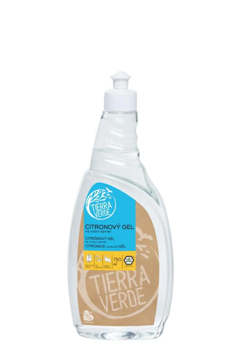 Tierra Verde Gel anticalcaire au citron (750 ml) - à l'huile essentielle de citron