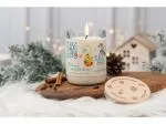 Rozvoněno WINTER HOPE - bougie naturelle à l'orange BIO, au clou de girofle et à la cannelle, 300 ml