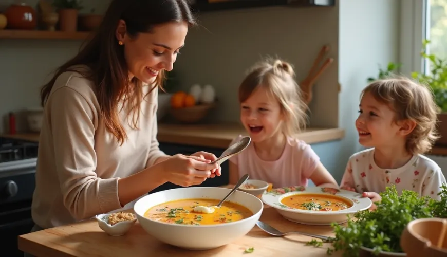 La soupe à l'oignon sans vin vous apportera le goût traditionnel sans alcool.