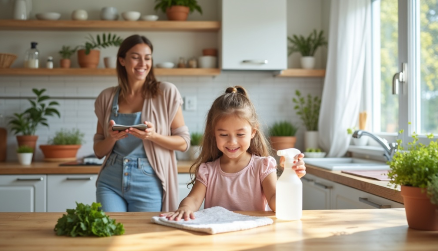 Un foyer propre peut être obtenu sans produits chimiques inutiles, il suffit de quelques habitudes s