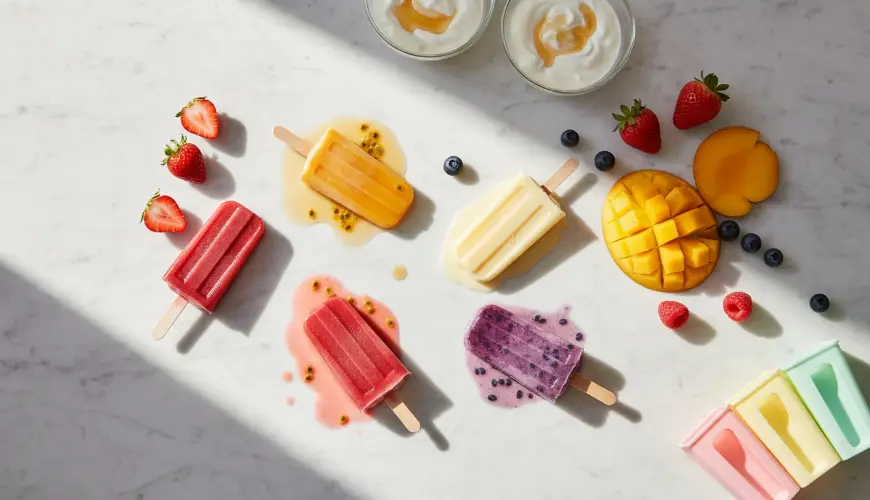 La glace maison pour les enfants est saine et amusante