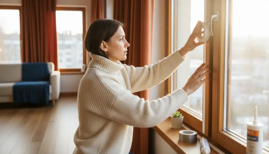 # Préparation efficace d'un appartement pour l'hiver avec des joints et des rideaux