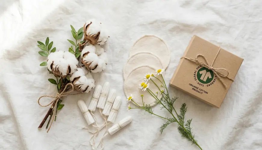 Ouate hygiénique écologique et tampons protègent votre santé
