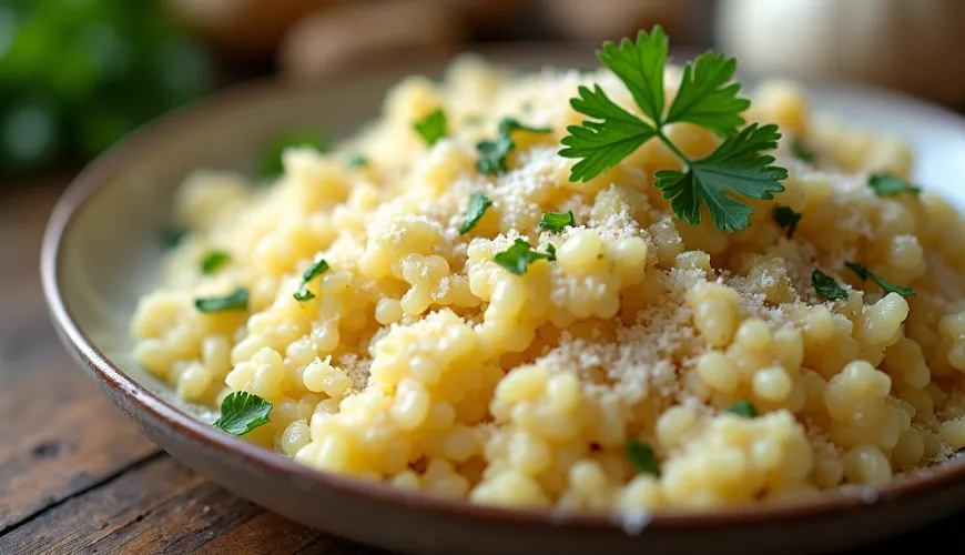 Le risotto au chou-fleur est un plat idéal pour un mode de vie sain.