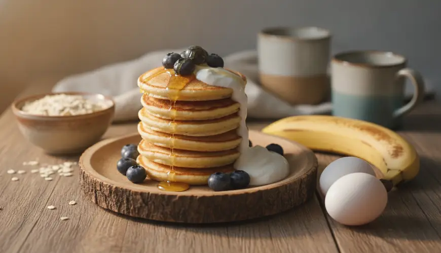 Crêpes pour toute la famille sans farine et avec seulement trois ingrédients