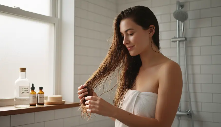 # Péče o vlasy v tvrdé vodě bez drahých produktů

## Soins capillaires en eau dure sans produits coû
