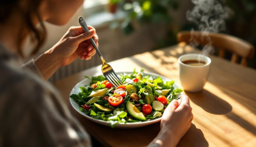 Une digestion correcte et saine commence à table, lorsque vous mangez consciemment et lentement.