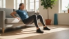 Hip thrust sur le canapé comme entraînement à domicile pour des fessiers puissants