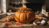 Essayez la courge rôtie farcie de riz et de noix