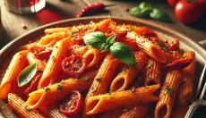 Arrabiata est une sauce italienne épicée pleine de saveurs.